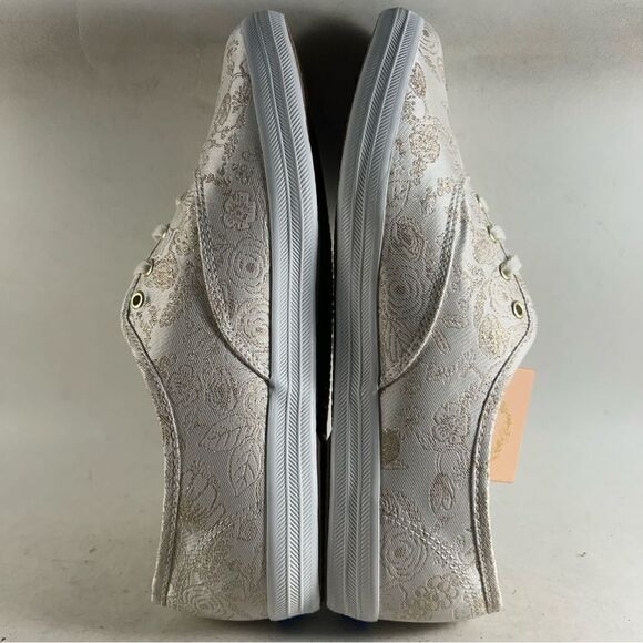 Keds X Rifle Paper Co Champion Women’s Shoes Sneakers White Gold Size 9.5 Wide - Picture 6 of 8